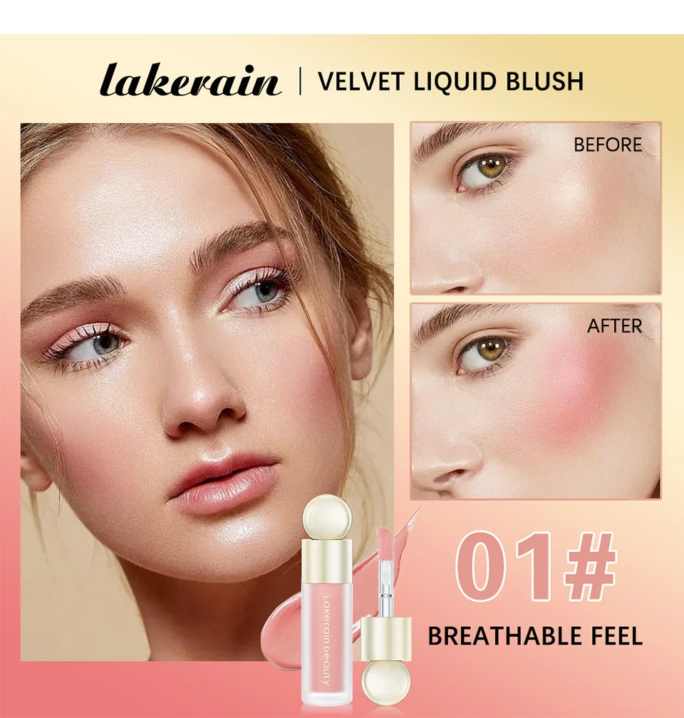 Blush Liquid Blusher Real Makeup Blush Matte Palette Blusher Cosmetics Products Liquid Cream Stick Pink Face raremakeup Beauty