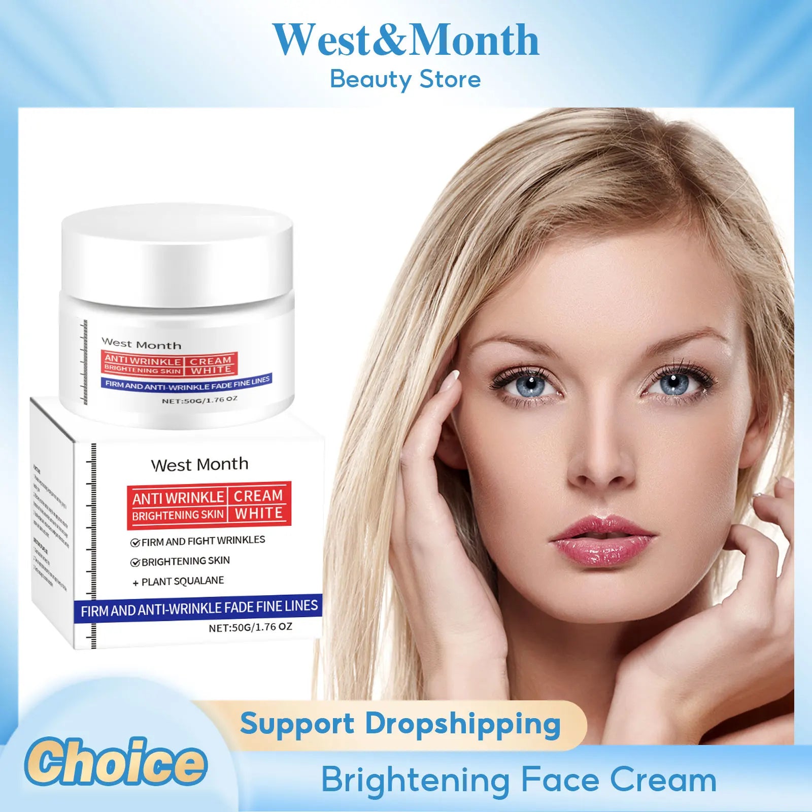 Brightening Face Cream Fade Blemish Glowing Moisturizing Firming Lightening Dark Rejuvenating Hydrating Korean Skin Care Product