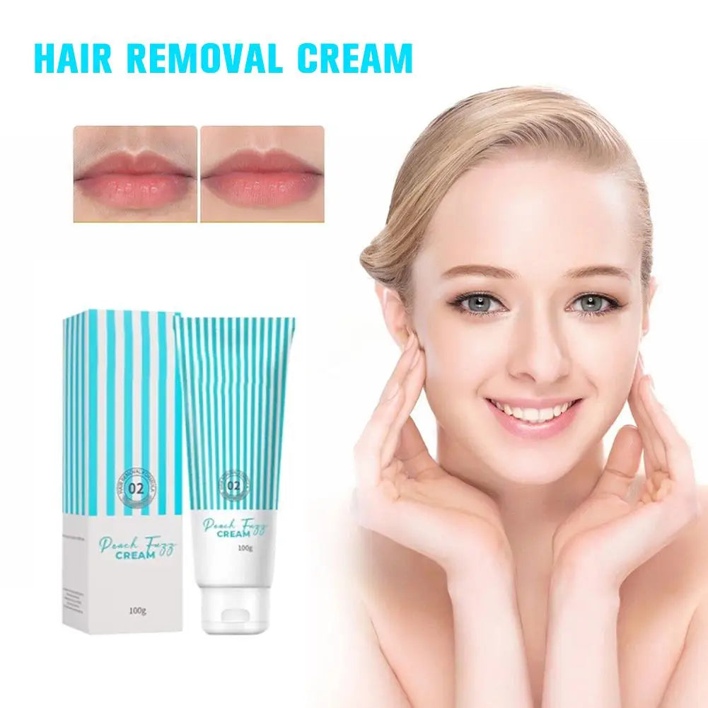 Hair Removal Cream Natural Gentle Soothing Ointment Soften Nourishing Hydration Refreshing Skin For Women Beauty Lip