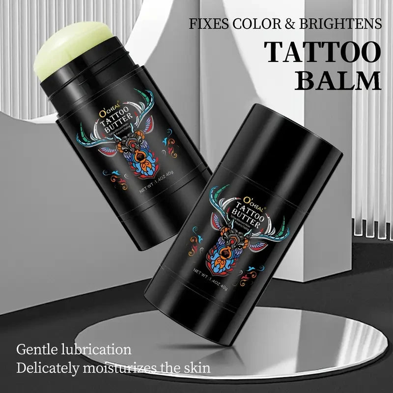 40g Tattoo Care Cream Nourishing Tattoo Balm Stick for Long-Lasting Color Preservation Soothing Skincare Paste for Tattooed Skin